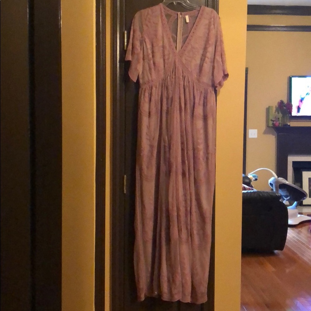 Mauve lace dress